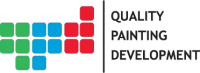 Logo firmy QPD specializujacej sie w automatycznych liniach lakierniczych